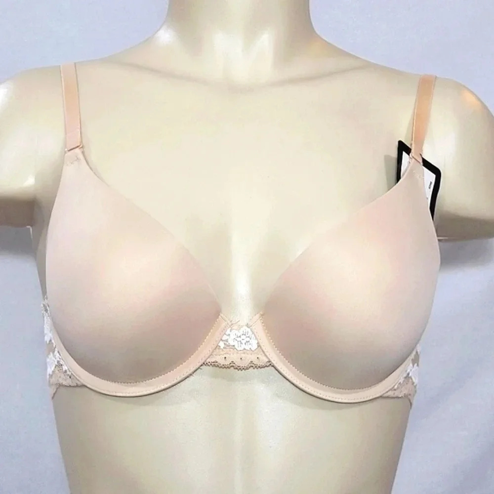 34B Maidenform 9428 Natural Boost Demi Underwire Bra Latte‎ NWT